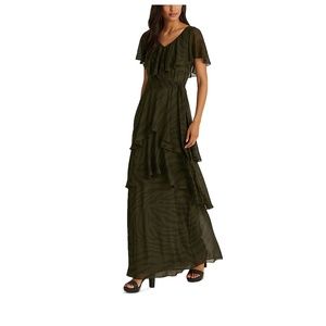 Ralph Lauren Zebra Print Chiffon Gown
